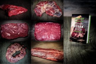 Die beliebtesten Special Cuts vom Rind: Flanksteak, Flat Iron Steak, Onglet, Hanging Tender, Skirt Steak, Spider Steak, Tri Tip Steak