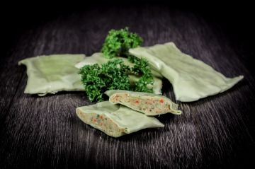 Vegetarische Maultaschen ohne Fleisch aus der Traditionsmetzgerei Kiesinger, Yourbeef