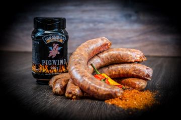 Picanto - herzhafte Bratwurst mit Biss! Rinderbrät, Speck, Käse, herzhafte Würzung mit leichter Chillinote