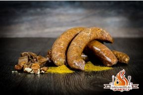 Tobias Süße - knackige Bratwurst mit Schoko und Curry. Vollmundig und schmackhaft!