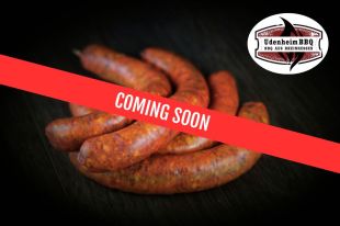 South-Western Bratwurst von BBQ aus Rheinhessen und Yourbeef. Diese würzige Bratwurst im "Mexican Southwest Style"
