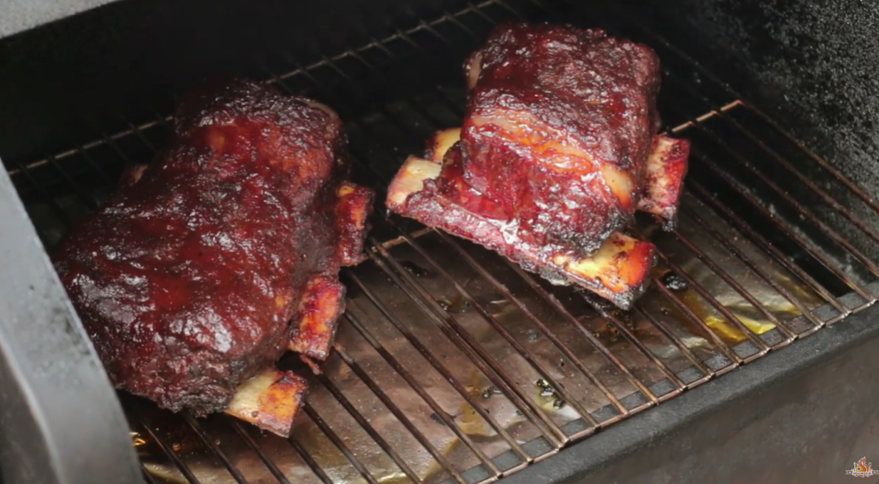Sous Vide Beef Rib vom BBQ Pelletgrill Smoker 