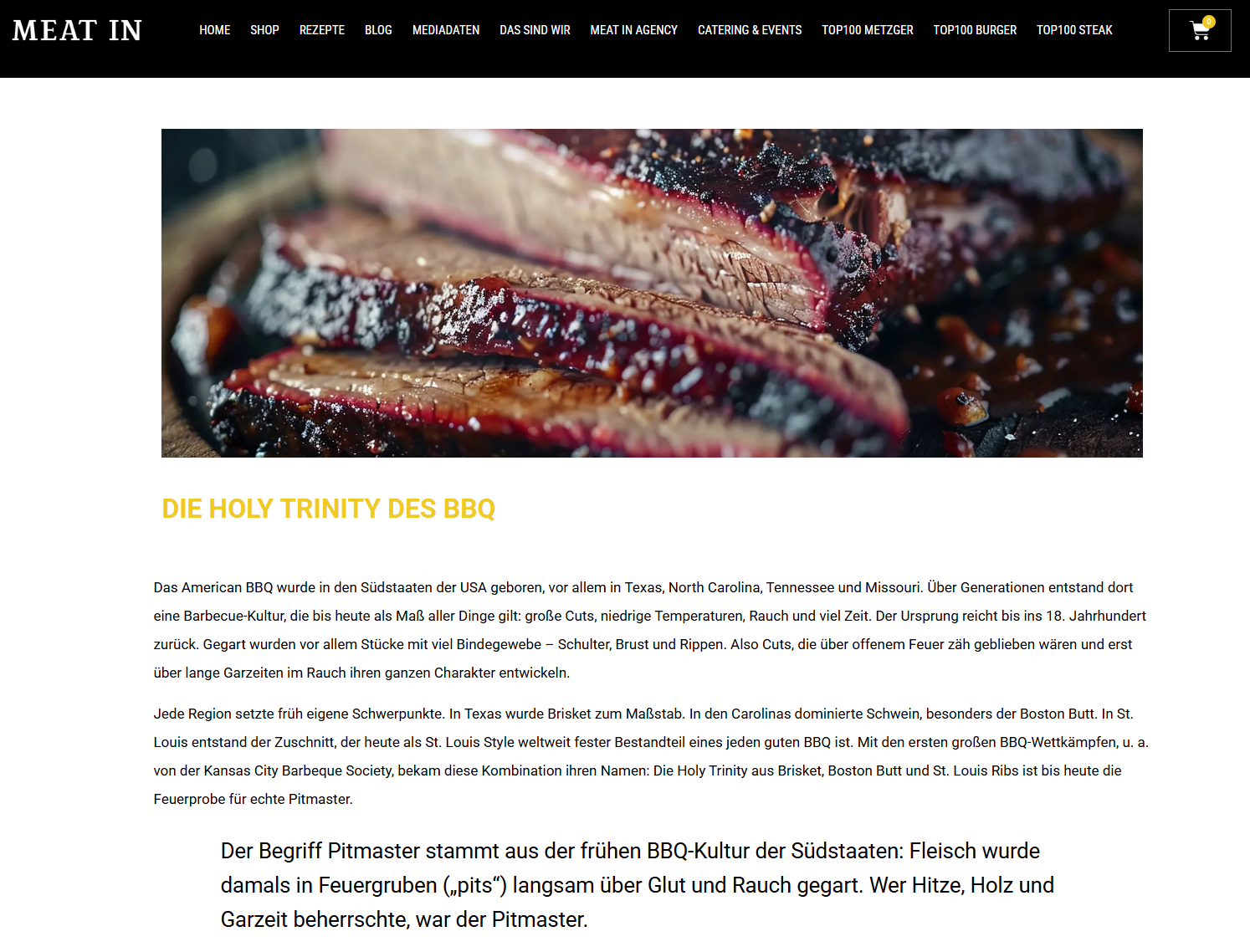 Holy Trinity des BBQ - MeatIN