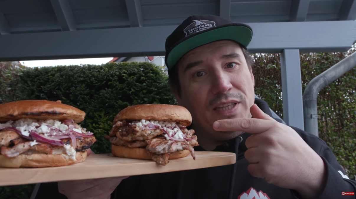 Griechischer Kachelfleisch Burger 