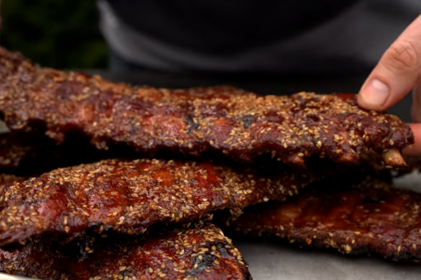 Schnelle Asia Baby Spareribs / Back Ribs vom Smoker 