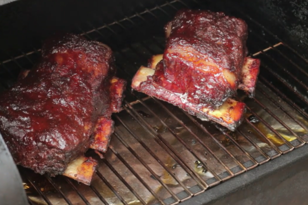 Sous Vide Beef Rib vom BBQ Pelletgrill Smoker 