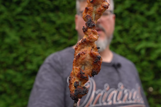 Kachelfleisch Schaschlik - saftig Mariniert mit Bier, Dill & Zwiebeln
