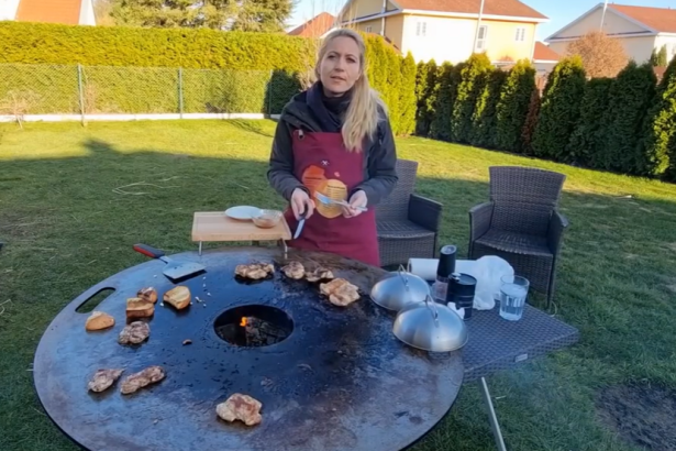 Pollo Fino von der Feuerplatte