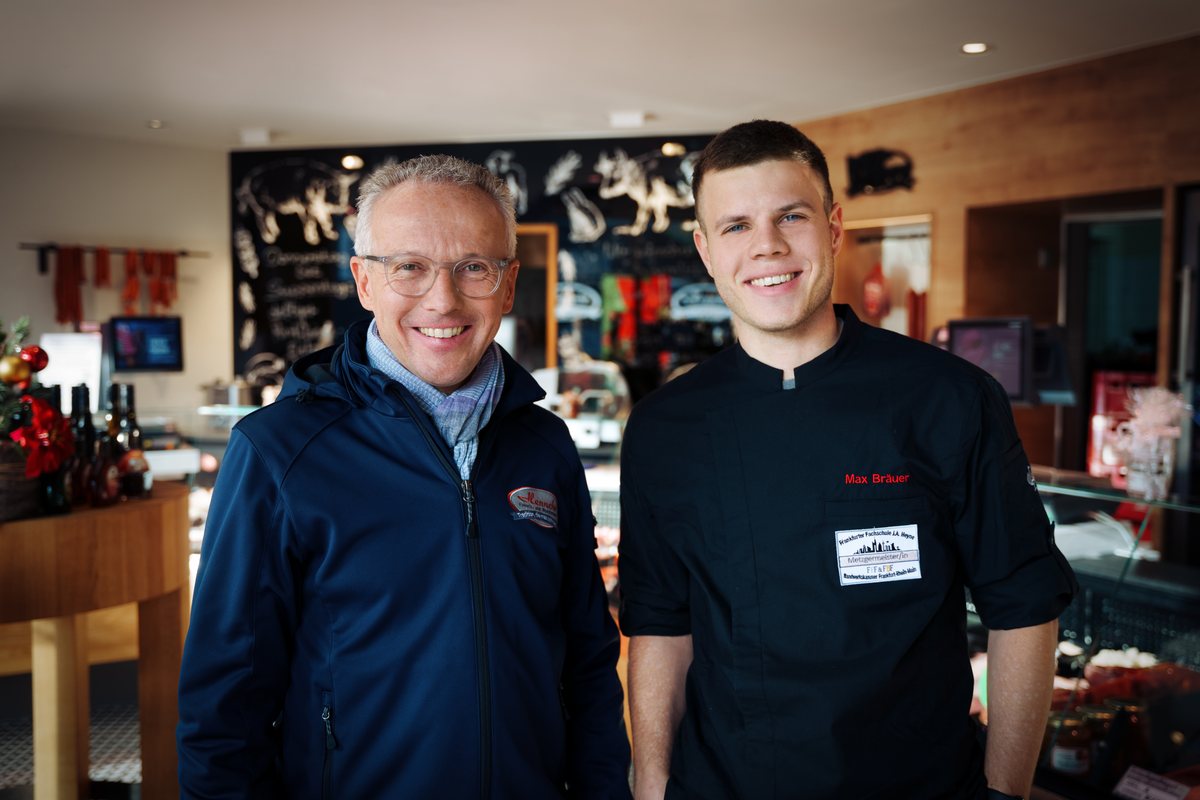 Klaus und Max Bräuer Klaus und Max Bräuer - beide Geschäftsführer der Hennche Fleisch- und Wurstwaren GmbH