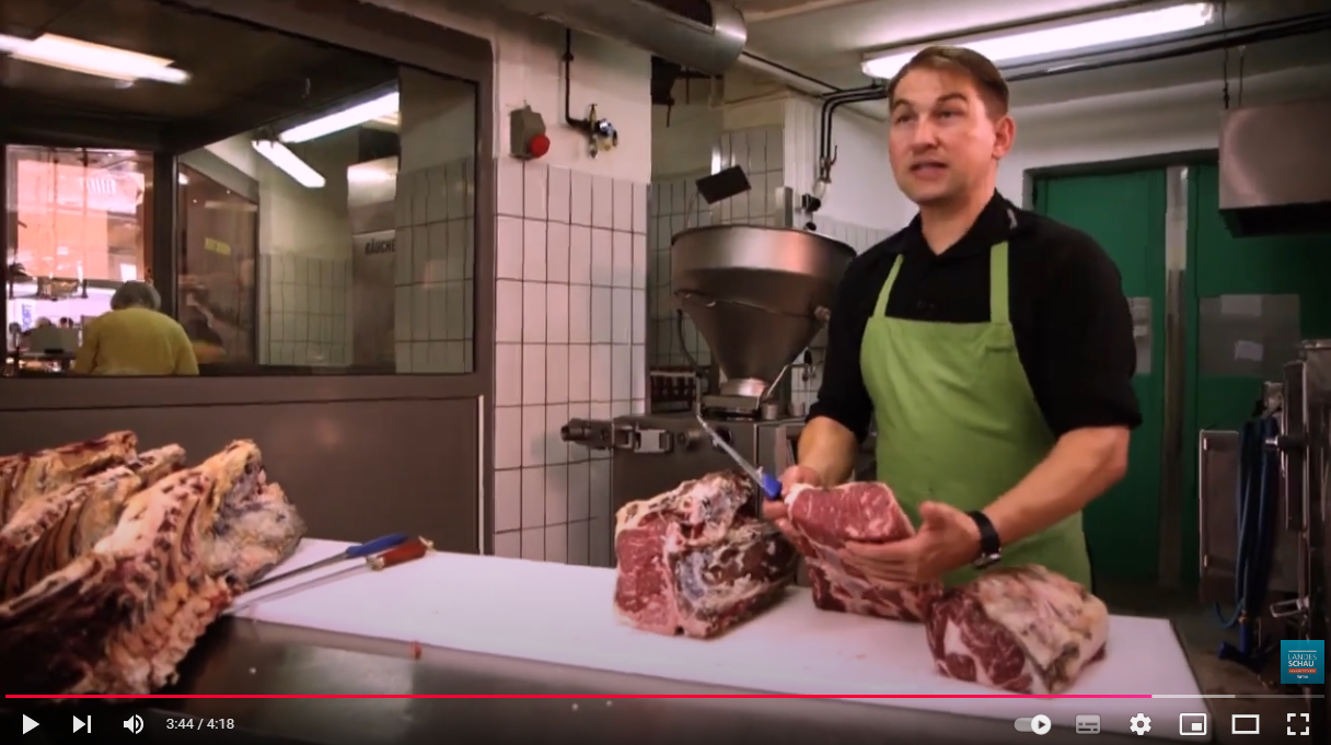 Video SWR Reportage YOURBEEF, Metzgermeister Harald Kiesinger